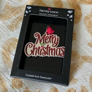 Xmas ornament with Swarovski crystal